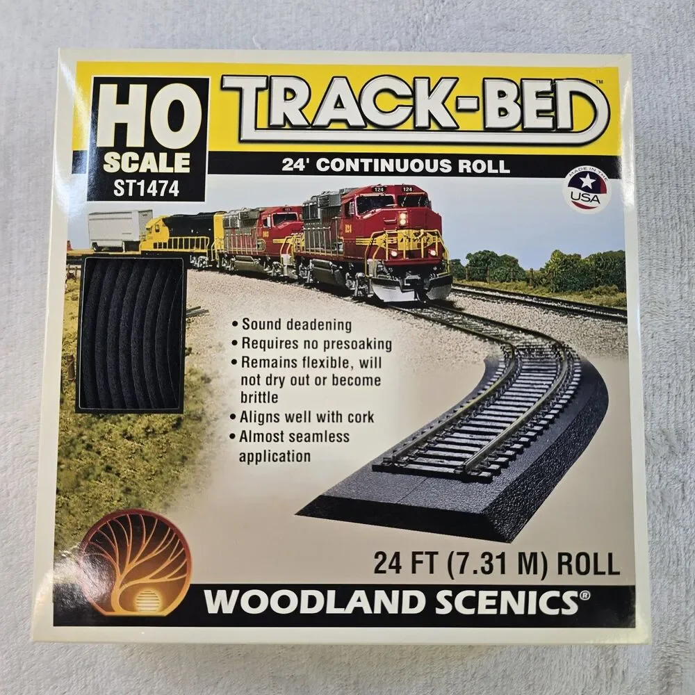 Woodland Scenics HO Scale Track-Bed 24' Continuous Roll #ST1474